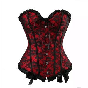 Stunning Red and Black Corset